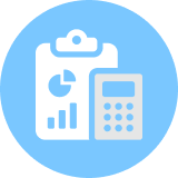 Clipboard icon — Eliminated wasteful government programs and spending