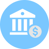 Government-building icon — Delivered record funding to our public schools and law enforcement